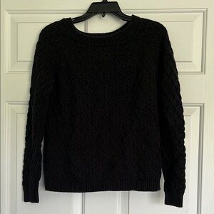 Old Navy Black Cable Knit Sweater